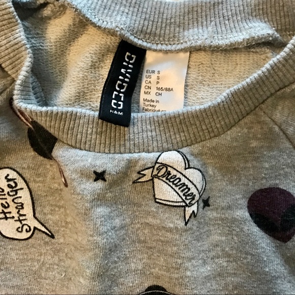 H&M Divided Sweater Aliens UFOs S Yin Yang Cosmic - Picture 7 of 7